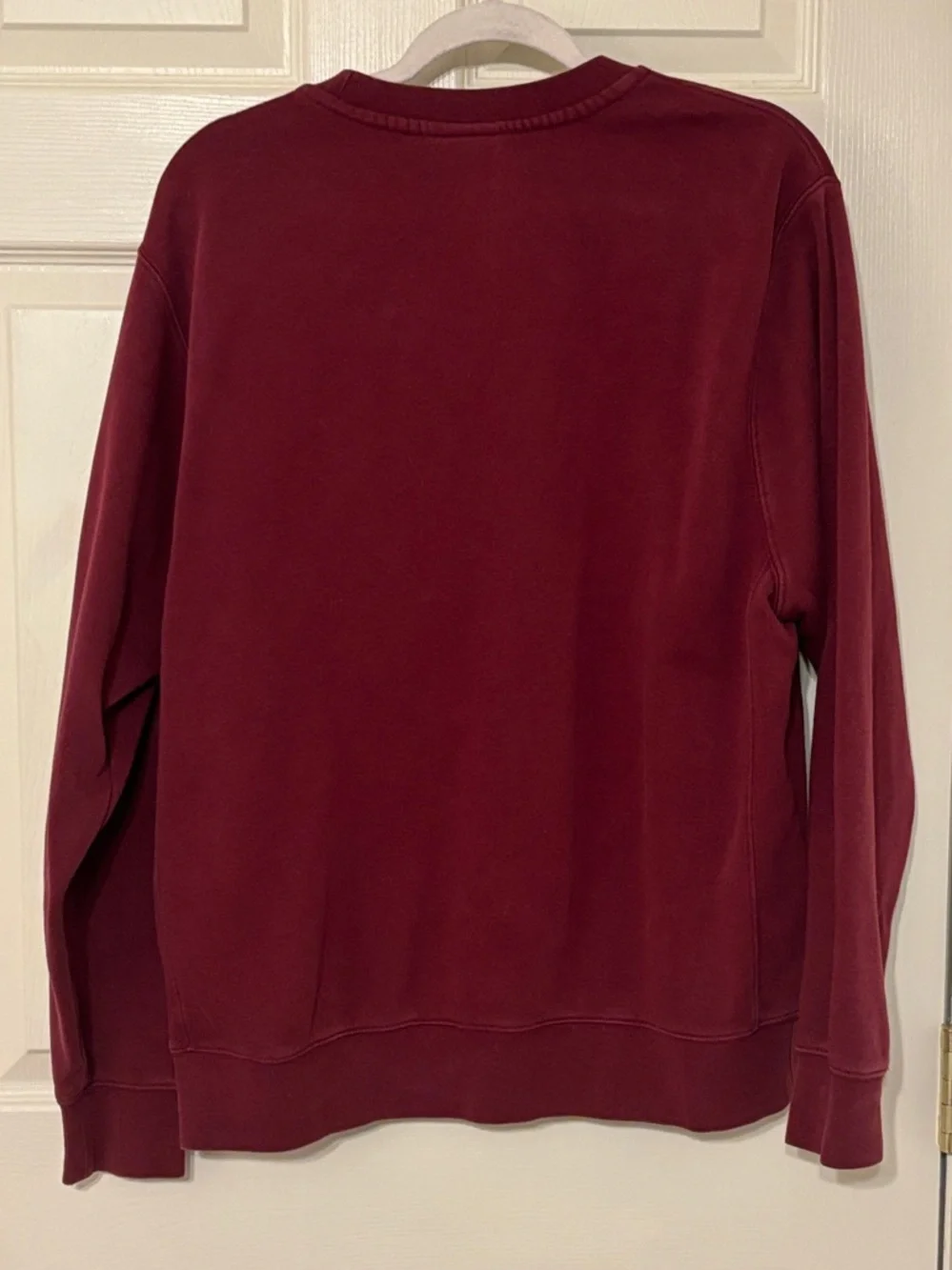 Nike Crewneck Sweatshirt in Burgundy with White Logo
